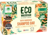 Eco Warrior Nourishing Shampoo Bar, Pink Clay, Orange & Ginger, Vegan, 100g Hydrating shampoo bar with pink clay, orange and ginger essential oils vegan, cruelty-free and SLS-free.