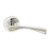 Eden Chrome round Rose Door Handle – 1 Pair