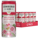 Edinburgh Gin Rhubarb and Ginger cocktail 12 x 250ml cans