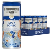 Edinburgh Gin dry gin and tonic with Seville Orange 12 x 250ml cans