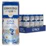 Edinburgh Gin dry gin and tonic with Seville Orange 12 x 250ml cans