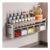 Edumov Spice Rack with Jars, Wall/Standing, No-Drill