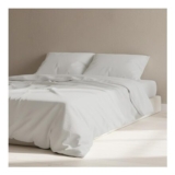 Egyptian Cotton Split King Duvet Cover, Light Grey, Button Closures