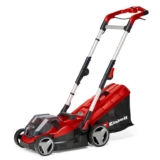 Einhell 36V Cordless Lawnmower, 34cm Cutting Width, 30L Grass Box, 5 Cut Heights, 2x Batteries & Chargers, Up To 300m², RASARRO 36/34