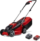 Einhell Cordless Lawnmower 30cm with Battery and Charger 18V PXC 30cm Cutting Width, 25L Grass Box, Brushless Motor, 3 Cutting Heights GE-CM 18/30 Li Battery Lawn Mower