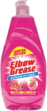Elbow Grease Washing Up Liquid (Pink Grapefruit, 600ml) Power Degreaser – Soap for Hand Washing Dishes, Pots, Pans & Glasses