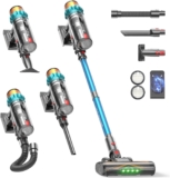 ElecKeys Cordless Vacuum Cleaner, 600W 50KPa Suction, Lightweight Stick Vacuum Cleaner Anti-Tangle for Pet Hair & Hardwood, 70min Runtime, Green LED, Removable Battery For Flats/Carpet/Car/Stairs