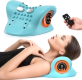 Electric 4-in-1 EMS Neck Massager with Heat, 3 Modes, 6 Intensities
