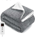 Electric Blanket 200x150cm, Light Grey – Sold by RUFETO / FBA