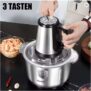 Electric Meat Grinders 5-leaves Food Crusher Steel Multifunctional Food Processor Vegetable Slicer Chopper – Sold by oilbestfeeStore Store