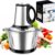 Electric Mini Food Chopper, 3-Speed Control 600W Meat Grinder with 2L Stainless Steel Bowl for Kitchen Cooking, Baby Food, Pet Meals