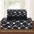 Elegant Comfort Luxury Softest and Coziest 6-Piece Bed Sheet Set, Wrinkle Resistant Milano Trellis Pattern-1500 Thread Count Egyptian Quality Microfiber Bedding Set, Full, Black