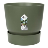 Elho Greenville round 14cm Flower Pot Leaf Green