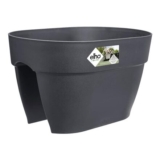 Elho Vibia Campana Flower Bridge Balcony Planter 40cm Anthracite