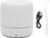 Elprico Portable Bluetooth Speaker, Bluetooth5.0 Stereo Speaker Clear Stereo Rich Bass Mini Speaker with Colored Lights for Outdoor(White)