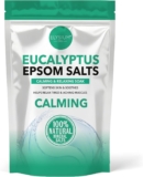 Elysium Spa Calming Eucalyptus Epsom Salts 100% Natural Mineral Salts For Relaxing Muscle Aches, Smoothing and Softening Skin (1kg)