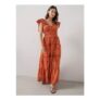 Embellished Frill Sleeve Ladder Midaxi Dress