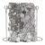 Embhlitfe Silver Glitter Mini Shoulder Clutch with Chain