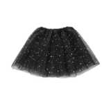 Embhlitfe Sparkly Tutu Skirt for Girls, 30cm Black 3-8 Years