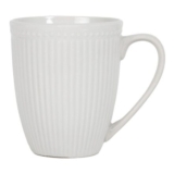 Embossed Porcelain Mug – White