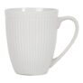 Embossed Porcelain Mug – White