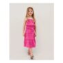 Embroidered Floral Top & Skirt Set Pink