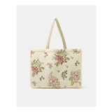 Embroidered Quilted Shopper Bag