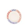 Emma Bridgewater Red & Blue Toast British Beaches Earthenware Dinner Plate, 27cm