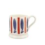Emma Bridgewater Seafood Stripe Earthenware Half Pint Mug, 300ml