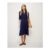 Emma Jersey Shirt Dress in Navy Spot