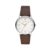Emporio Armani Mens Brown Leather Strap Watch