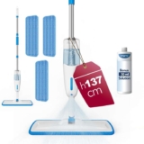Enigma 137cm Spray Mop with 3 Washable Pads and 30ml Concentrated Starter Cleaning Solution – Sold by Chelsea & Co / FBA