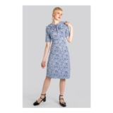 Enorsia Short Sleeve Ruffle Knee – Length Dress