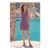 Enorsia Sleeveless Button Detail Mini Dress