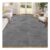 Enyhom Machine-Washable Grey High-Pile Rug 120 X 160 Cm