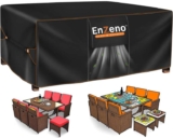 Enzeno Patio Furniture Set Cover Waterproof, Outdoor Dining Coffee Table Chair Covers Rectangular