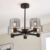 Erin 5 Light Semi Flush Ceiling Light – Various Colours – Free C&C