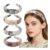 Esitrormi 4 Pcs Boho Wide Padded Headbands for Women