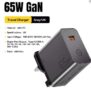 Essager 65W GaN Fast Charger (Converged Port), PD3.0, PPS, QC4.0, UK Plug – Black Sold By Essager Direct Sales Store