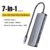 Essager USB C 7 in 1 Hub With M.2 SSD Hard Disk Enclosure PD100W USB3.2 10Gbps HDMI 4K60Hz w/code ESSAGER Direct Sales Store