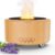Essential Oil Diffuser 500ML for Home Flame Effect LED Light Wood