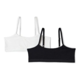 Essentials 2 Pack Girls Cotton Jersey Training Bralettes (9-10 Years)