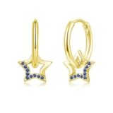Estrellique 925 Silver Earrings for Women with Star Charms