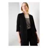 Et Vous Black Turn Back Blazer
