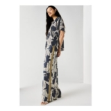Et Vous Multi Floral Stripe Wide Leg Co Ord Trousers