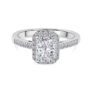 Eternal Sparkle Ring LUXURIANT 1.25 Ct. Lab Grown Diamond Halo Rin