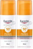 Eucerin Sun Face Pigment Control Sun Fluid SPF 50 50ml, Advanced Protection from Sun-Induced Hyperpigmentation, (Pack of 2)
