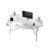 Eureka Ergonomic Gaming Desk with LED, Winged, Keyboard Tray, Shelves