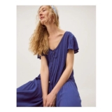 Eva Lace Culotte Jumpsuit Blue