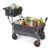 Ever Advanced Folding Push/Pull Trolley: Brake, Basket, Cup Holder, Grey
